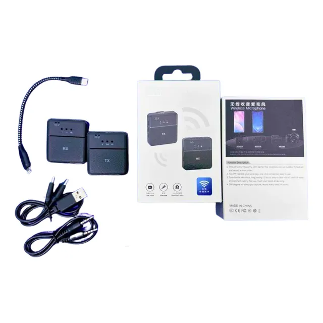 Micrófono Lavalier Inalámbrico Para Celular iPhone Android
