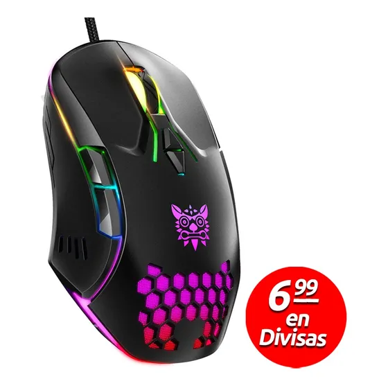 Mouse Gamer Alambrico Rgb Ergonomico