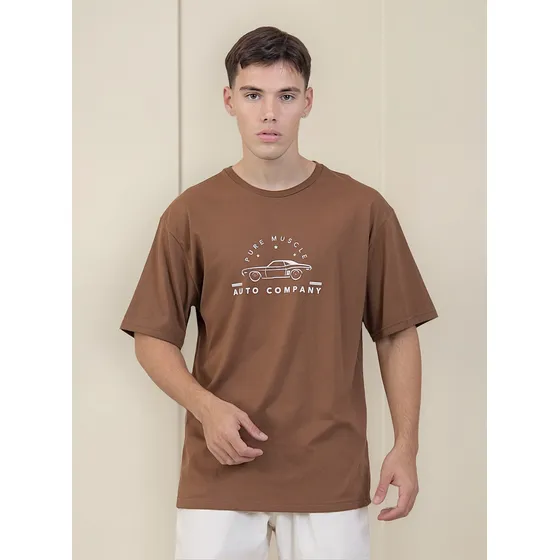 Remera Oversize Viste Vilo Hombre Auto Algodon Peinado