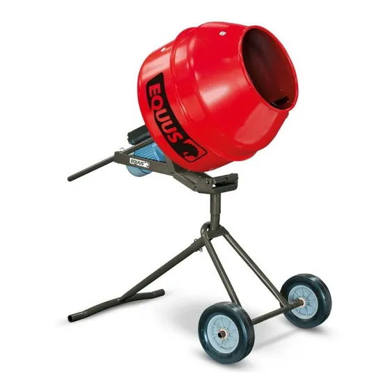 Hormigonera Portatil Vertical 140l Con Protector De Motor - 