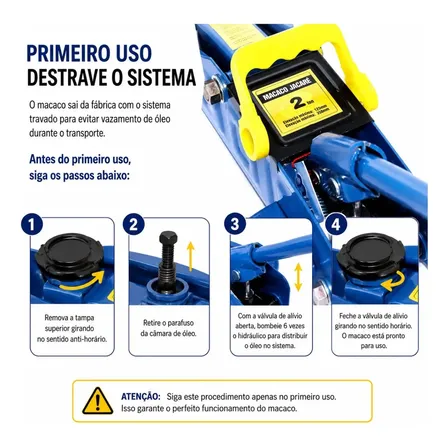 Macaco Jacaré Hidráulico 2 Ton Com Maleta 3081 Bremen