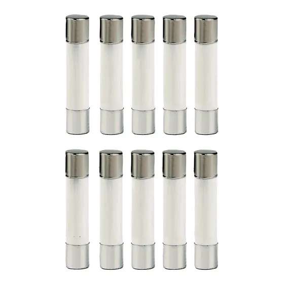 10 Piezas Fusible Cerámico Tipo Americano 250v 30a 6mx30mm
