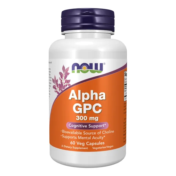 Now Supplements, Alpha Gpc 300 Mg Con Fuente Biodisponible D