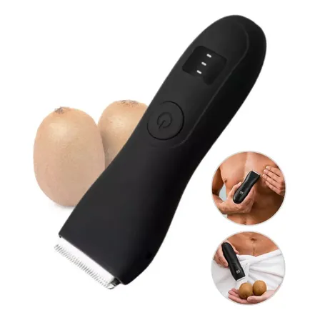 Aparador De Pelos Masculino Usb Recarregável Á Prova D'água Preto 127/220v