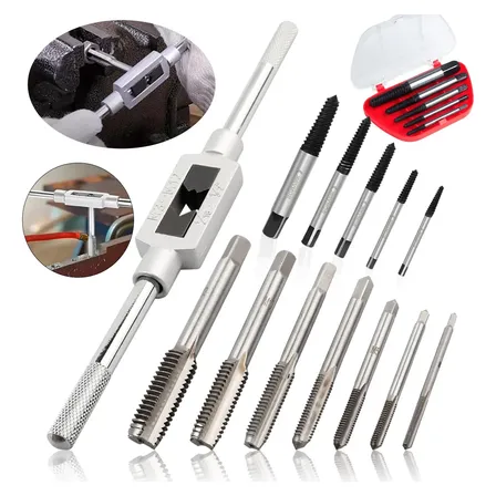Kit Saca Parafuso Quebrado + Jogo De Machos Com Vira Macho