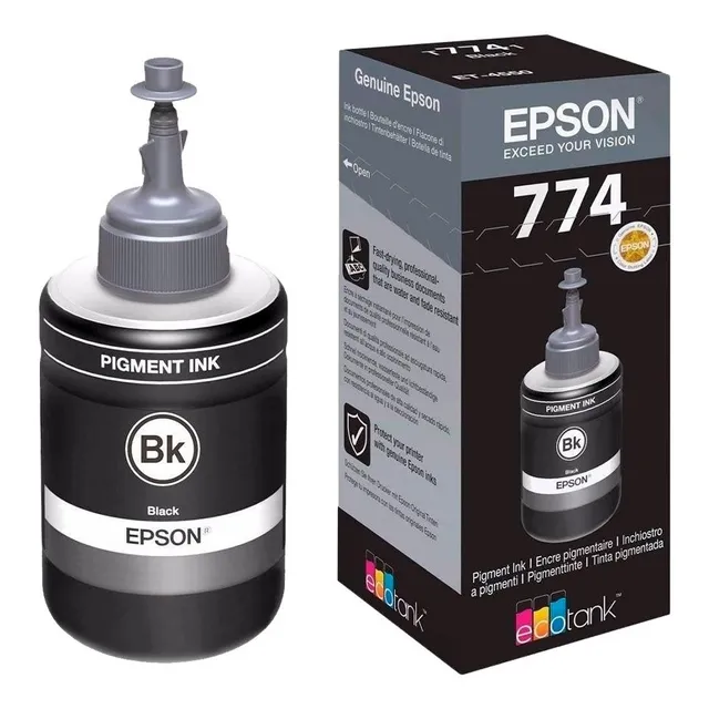 Botella De Tinta Epson Negro 774 Para M105/m205, T774120-al