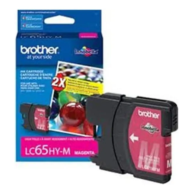 Brother Lc65hym Cartucho De Tinta Magenta Oem, Alto Rendimie
