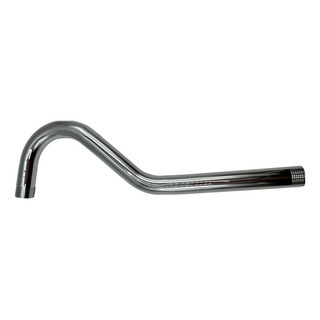 Brazo Regadera Curvo 30cm + Chapetón Acero Inoxidable Brazo Regadera Curvo 30cm + Chapetón Acero Inoxidable
