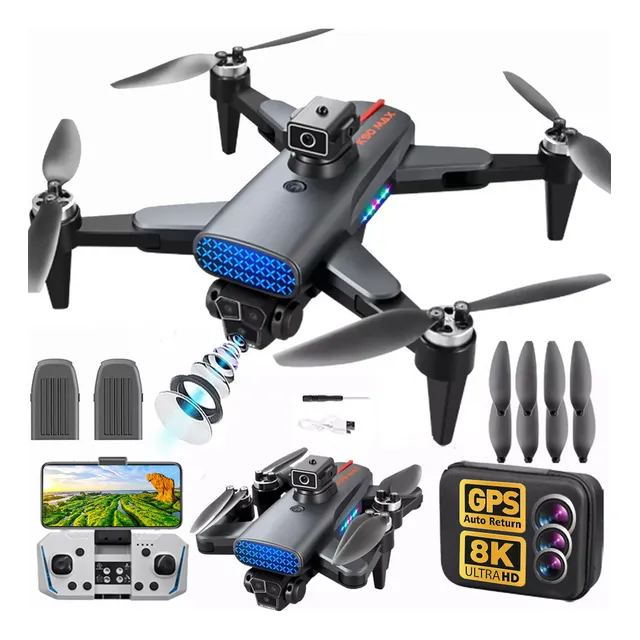 Drone With 3 Professional Camera 8K Control Remote Sin Escobillas Gps 2 Pilas Kistorm K90