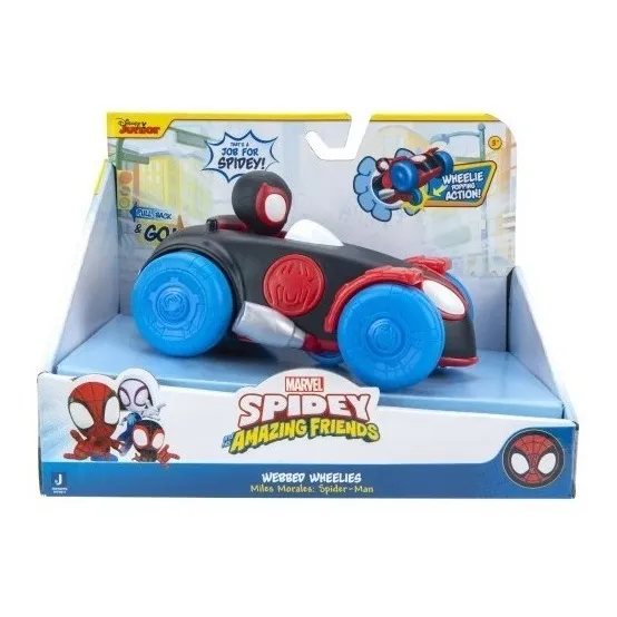 Spidey And His Amazing Friends Pull Back Vehículo Miles 