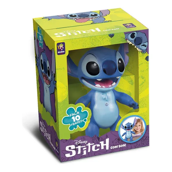 Boneco Stitch Gigante 45 Cm - 10 Frases Disney Mim