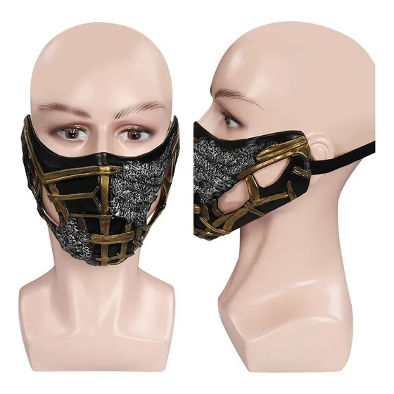 Máscara De Escorpião De Mortal Kombat, Máscara De Látex Para