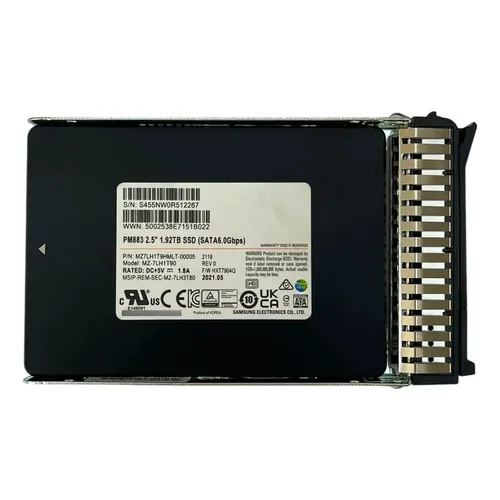 Ssd Servidor Hp 1.92tb Sas Dl360 Dl380 Dl560 G8 G9 G10 Novo