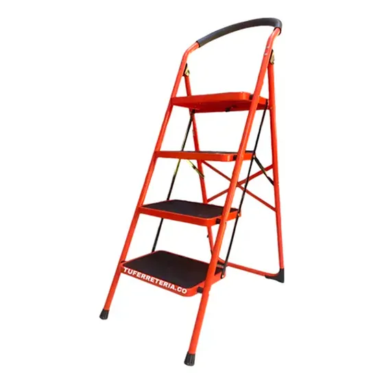 Escalera Plegable 4 Pasos Trabajo Pesado Ferton