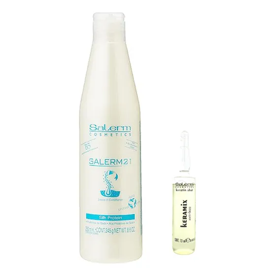 Kit Salerm Keramix Keratin Shot Antifrizz Efecto Espejo