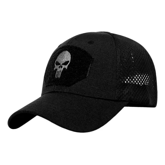 Gorra Calavera Ajustable Cachucha Velcro Para Parches Gtc01