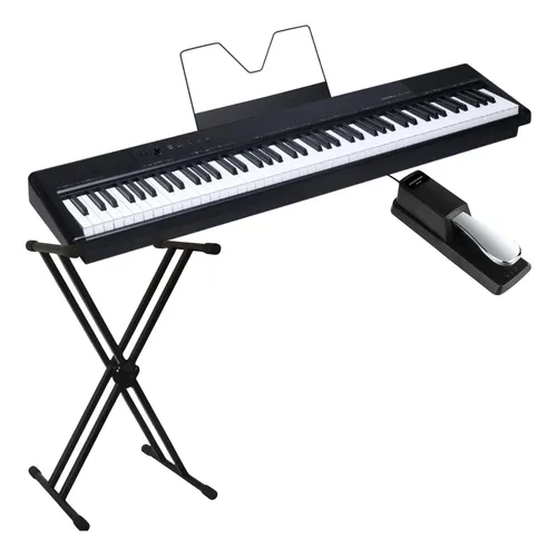 Piano Digital Yamaha P225 Branco 88 Teclas Portátil P225 Wh