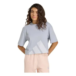 Adidas Camiseta Boyfriend Essentials Big Logo adidas Cinza PPor adidas