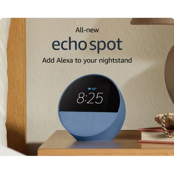 Echo Spot Modelo Más Reciente Despertador Inteligente Alexa