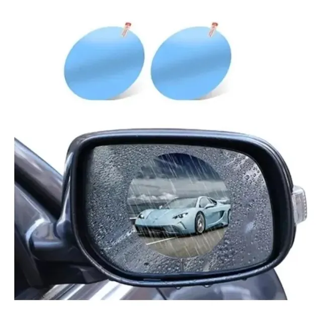 Film Protector Anti Empañante Lluvia Espejo Retrovisor Auto 