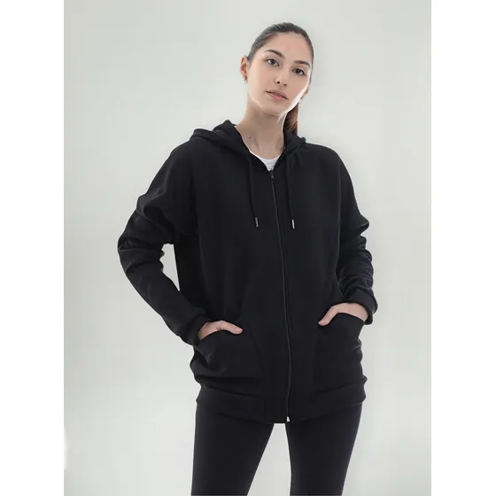 Campera Con Capucha Y Bolsillo Liviana De Mujer 4599