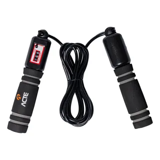Corda De Pular Com Contador 2,75m T2, Crossfit, Preto - Acte Corda De Pular Com Contador 2,75m T2, Crossfit, Preto - Acte