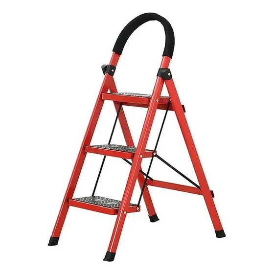Escalera Plegable 3 Peldaños Antideslizante