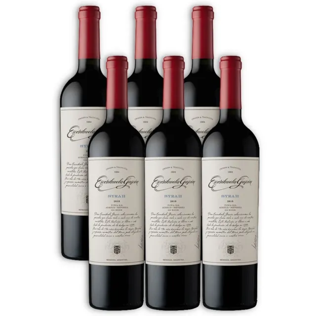 Vino Escorihuela Gascón Syrah Caja X6u 750ml Luján De Cuyo