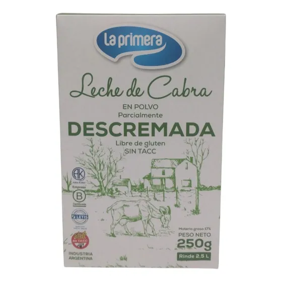 Leche De Cabra Descremada En Polvo  250 Gs X 2 Ud.