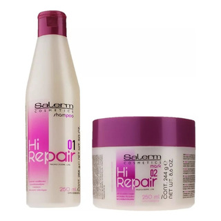 Salerm Hi Repair Shampoo 250ml + Mascarilla 250ml Reparacion Salerm Hi Repair Shampoo 250ml + Mascarilla 250ml Reparacion