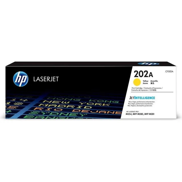 Cartucho de tóner HP amarillo HP 202a CF502a HP