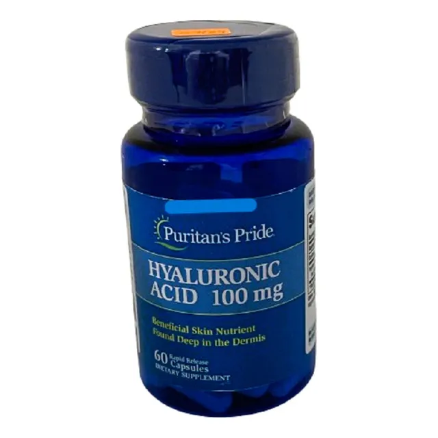 Acido Hialuronico 100mg  60caps  Puritan`s Pride Sin Sabor