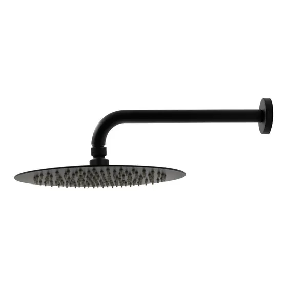 Regadera Redonda Acero Inoxidable 25cm Con Brazo Rubinett