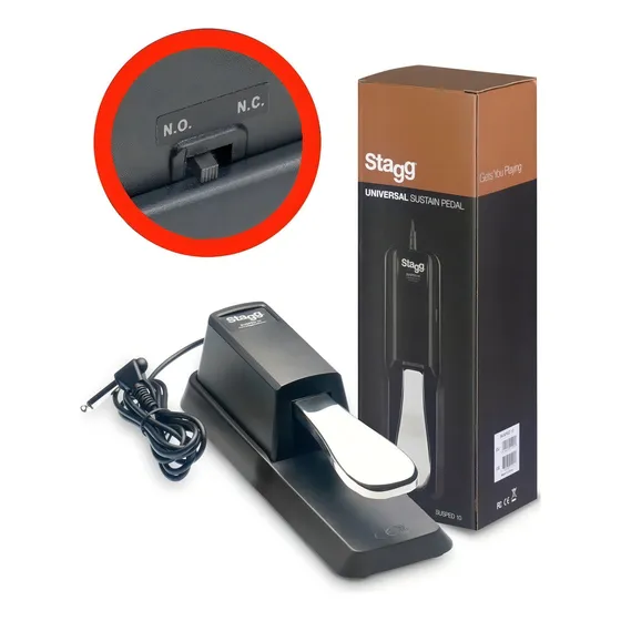Pedal Sustain Piano Universal Stagg Susped10