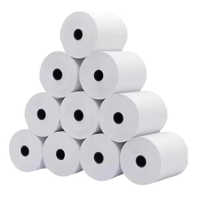 Rollos Térmicos 80x80mm Cinta Papel Impresora Térmica 10 Pza Color Blanco