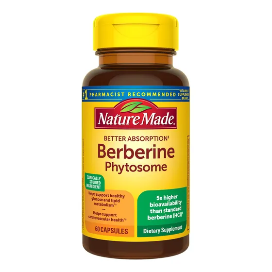 Suplemento Nature Made Berberine Phytosome 1100 Mg 60 Cápsul