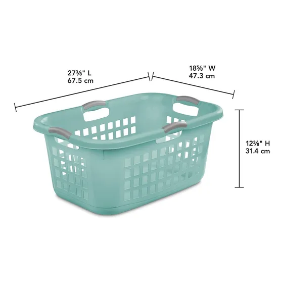 Cesta De Ropa Lavandería Plástica 71 L Con 4 Asas Sterilite.