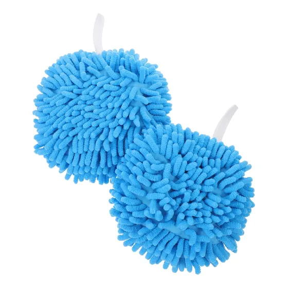 2 Toalla Mano Para Colgar Pared Colgante Bola Felpa Agua