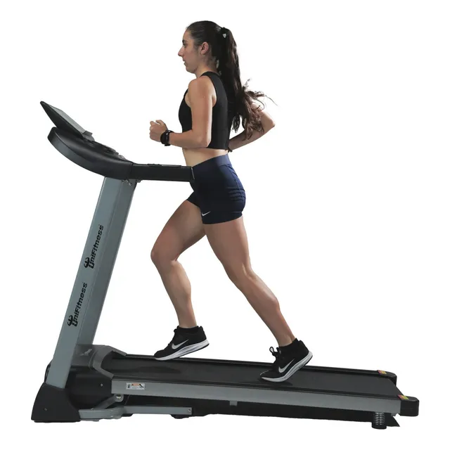 Caminadora eléctrica UniFitness Pro 2.0 UFTL05451 127V color gris oscuro
