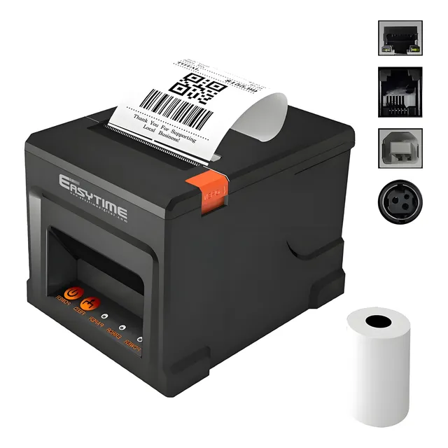 Easytime Impresora Termica De Recibos 80mm Autocorte Usb