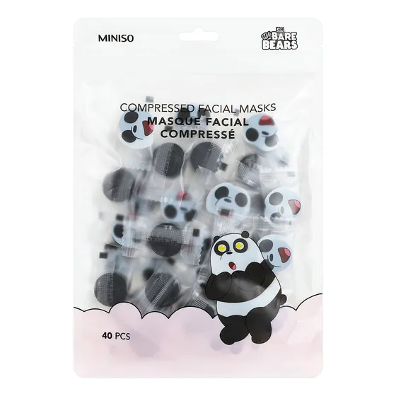 We Bare Bears - Mascarilla Facial Comprimida (panda)