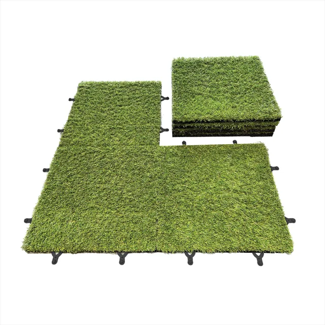 Baldosa De Césped Base De Caucho (incluye Conectores) | 1 M2