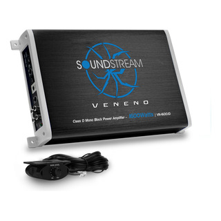 Amplificador Class D Monoblock 1600w Veneno By Soundstream Color Negro/azul Amplificador Class D Monoblock 1600w Veneno By Soundstream Color Negro/azul