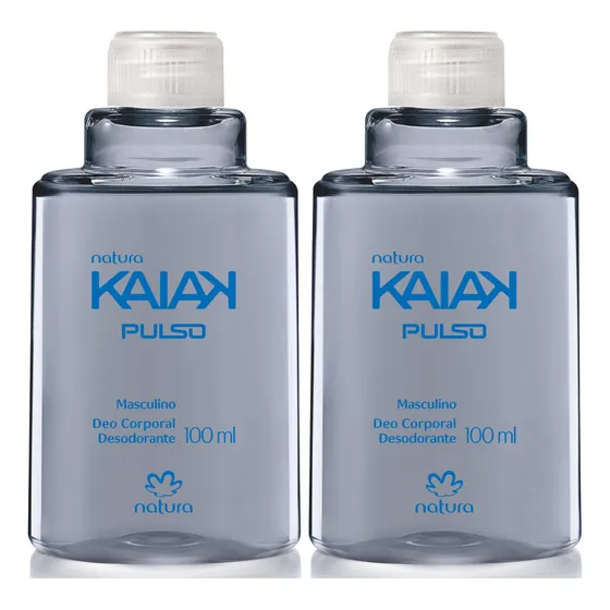 Kit 2 Refil Desodorante Natura Kaiak Pulso Masculino 100ml