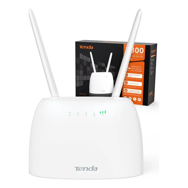 Tenda 4g06 Router Lte Sim Wifi 300mbps Rj11 Volte Antenas