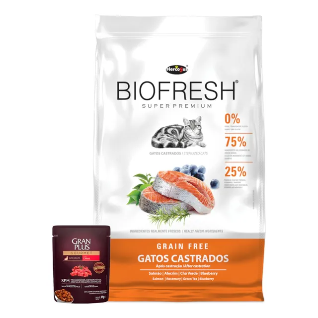 Alimento Biofresh Gatos Castrados 1,5 Kg + Promo!