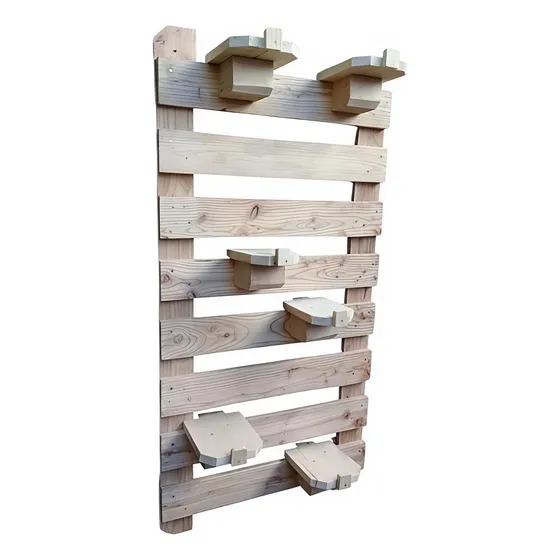 Macetero Madera Tipo Jardin Vertical 40x100 - 6 Portamacetas