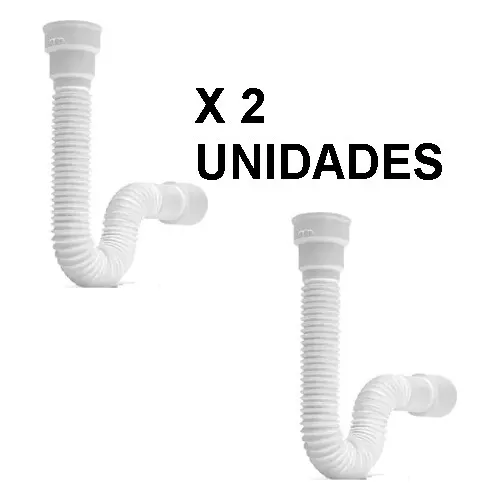 Descarga Caño Corrugado Flexible P/lavatorio Cocina Lavadero