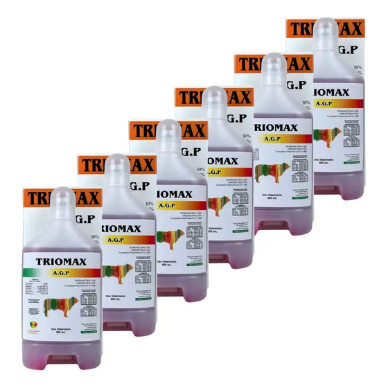 Kit Econômico 6 Unidades Triomax Agp Gold 500ml Original