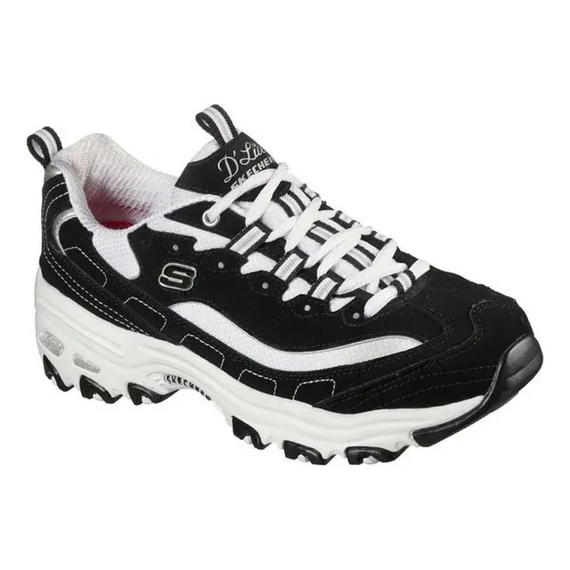 Zapatilla Skechers  d´lites-biggest Fan 11930-bkw Para Mujer
